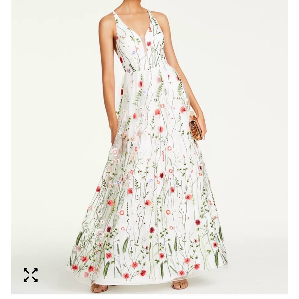 City Studio White Floral Maxi Dress